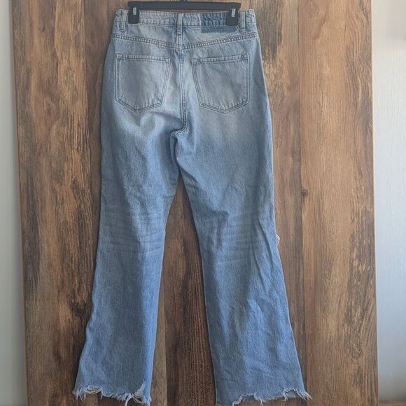 Flying Monkey Destroyed Light Wash Dad Jean 51689R Size 28 - Picture 6 of 7